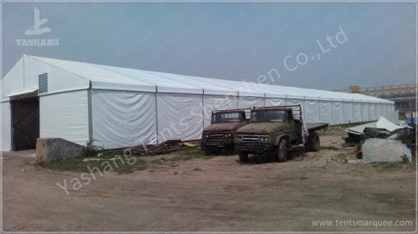 Quality Sliding Gate Logistics White Industrial Canopy Shelter Outside Storage Tent for sale