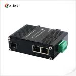 Outdoor PoE Media Converter 2 Port 10/100/1000T 30W to 1-Port 100/1000X SFP 48V