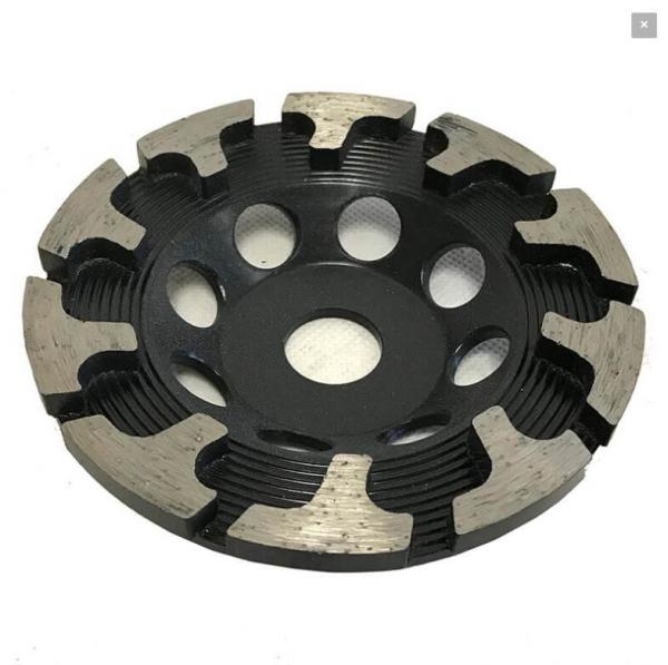 Quality T Type Segment Diamond Cup Wheel for Concrete Grinding , hard granite and engineered stones for sale