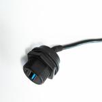 Panel Mount USB RJ45 Waterproof Connector Socket Of Network Crystal Equipment