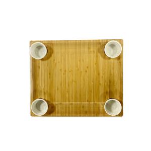 China Kitchen Charcuterie Bamboo Eco Friendly Cutting Board Set With Cutlery And Slates wholesale
