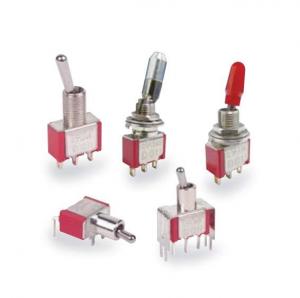 China Stainless Steel Housing Mini Toggle Switch , On Off On Toggle Switch 1M Series on sale