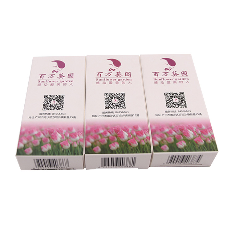 350gsm White Board Cosmetic Packaging Boxes Offset Printing With Hang Hole