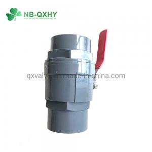 China Flexible Ball Valve Grey Two Pieces Structure for Farming Machinery Solutions on sale