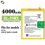 BL-39MX X660 Rechargeable Batteries 4000mAh Lithium Ion Battery for Infinix S5