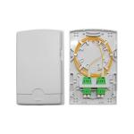 2 Core Fiber Optic Wall Outlet Box , FTTH Termination Box Free Sample Available