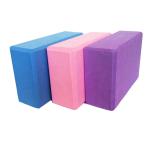 80mm L230MM Blue Large Foam Yoga Blocks Recycled Eco Core Training