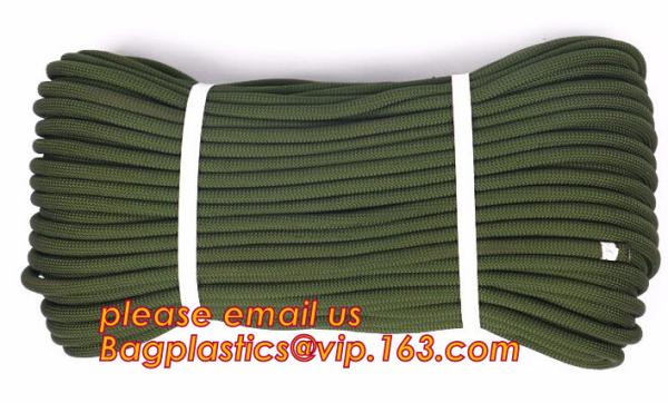 Soft emergency escape rope thin polyester rope, safety rope, climbing rope,