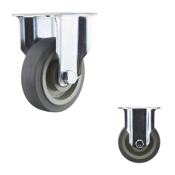 100mm Wheel TPR Swivel Side Brake Medium Duty Casters