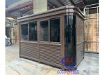 Custom Size & Color Portable Security Guard Cabin Channel Steel Tempered Glass