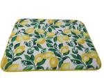 18x24inch Reversible Lemon Printing Microfiber Drying Mat Countertop Drying