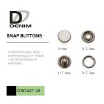 Decorative Bulk 16L Pearl Brass Snap Buttons