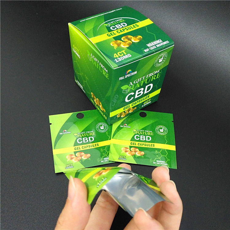 1g 3.5g 7g Gummies Mylar Plastic Resealable Pouches Child Resistant