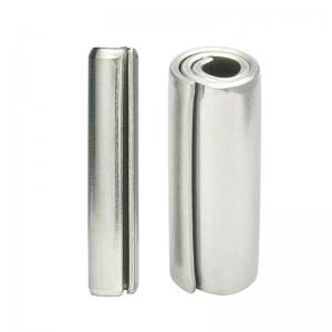 China SUS304 Coiled Spring Pins Zinc Plated DIN1481 Elastic Cylindrical on sale