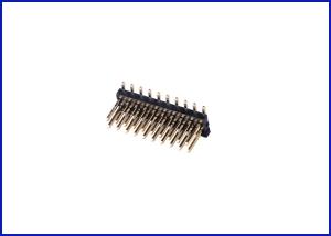 China Pitch1.27mm HeaderConnector 2*10P 90° BlackPC2.8 PA4.0 Gold-plated Environmental protection wholesale