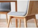 Customized solid wood designer furniture simple hotel dining room deformed