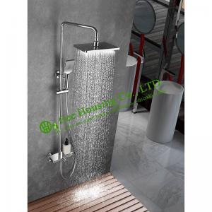 China brass 38 degree thermostatic shower set,chrome finished,shower system,bathroom accessories wholesale