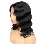 Loose Deep Wave Transparent 5x5 Full Lace Front Frontal Wig Glueless Pre Pluck
