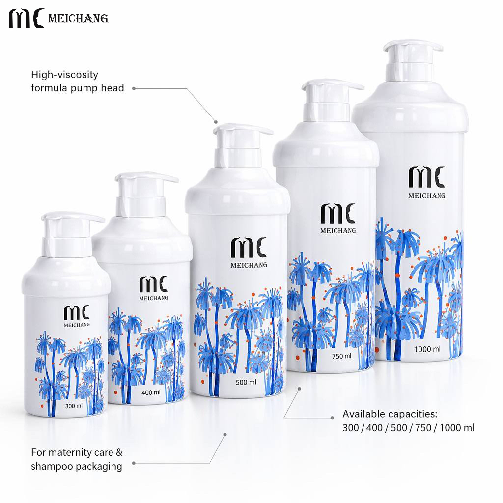300-1000ml Large Capacity PP Airless Lotion Pump Bottle for High Viscosity Shampoo & Maternity Care Packaging（MC-200）
