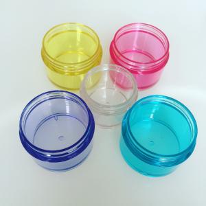 China Roll On Sealing 15g PET Colorful Cosmetic Cream Jars wholesale