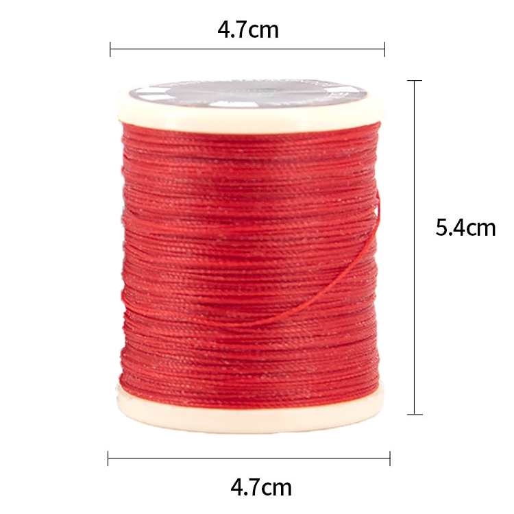 30g One Roll Round Wax Thread DIY Handmade 0.65MM Leather Sewing Polyester Thread