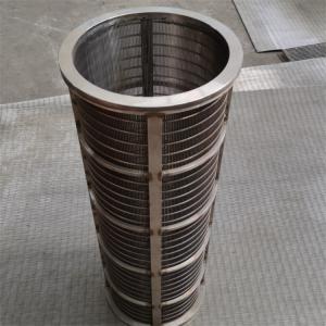 China Basket Rotary Drum Hastelloy Johnson Wedge Wire Screens For Koi Pond wholesale