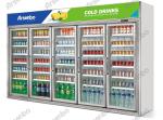 Upright 4 Door Commercial Display Drink Fridge 1000L SS304 Material