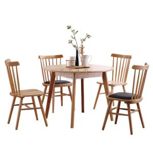 China European Modern Ash Wood Round Dining Table Set wholesale