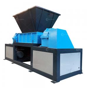 China PLC Controlled Double Shaft Shredder for Wooden Box Carton Paper Plastic Recycling on sale
