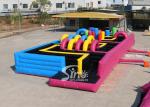 16x6m Kids N Adults Inflatable Maze Obstacle Course With Double Lane For Outdoor