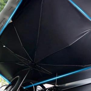 China automobile windshield sunshade Umbrella 3 Fordable Heat UV Car Parking Sun Shades Umbrella-Block For Front Window wholesale