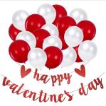10.5cmx16cm Glitter Heart Party Decoration Items Happy Valentines Day Sign