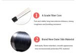 Black Jacket G657A1 1km FTTH Fiber Optic Drop Cable