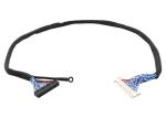 Black 3.5mm 30 AWG 600mm 1.0mm LVDS Cable