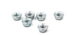 Galvanized Serrated Self Locking Hex Flange Nut DIN6923 6mm Threaded Nuts for