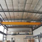 Workshop Double Girder Overhead Crane Hoist 3 Phase Remote Control