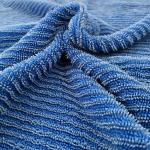 Microfiber Cleaning Cloth 500gsm Blue Wet Twisting Water Absorption