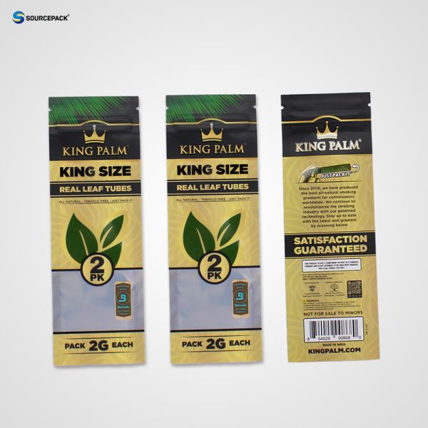 Custom Weed Packaging Design Child-resistant Mould Proof Cigar Packaging Bags