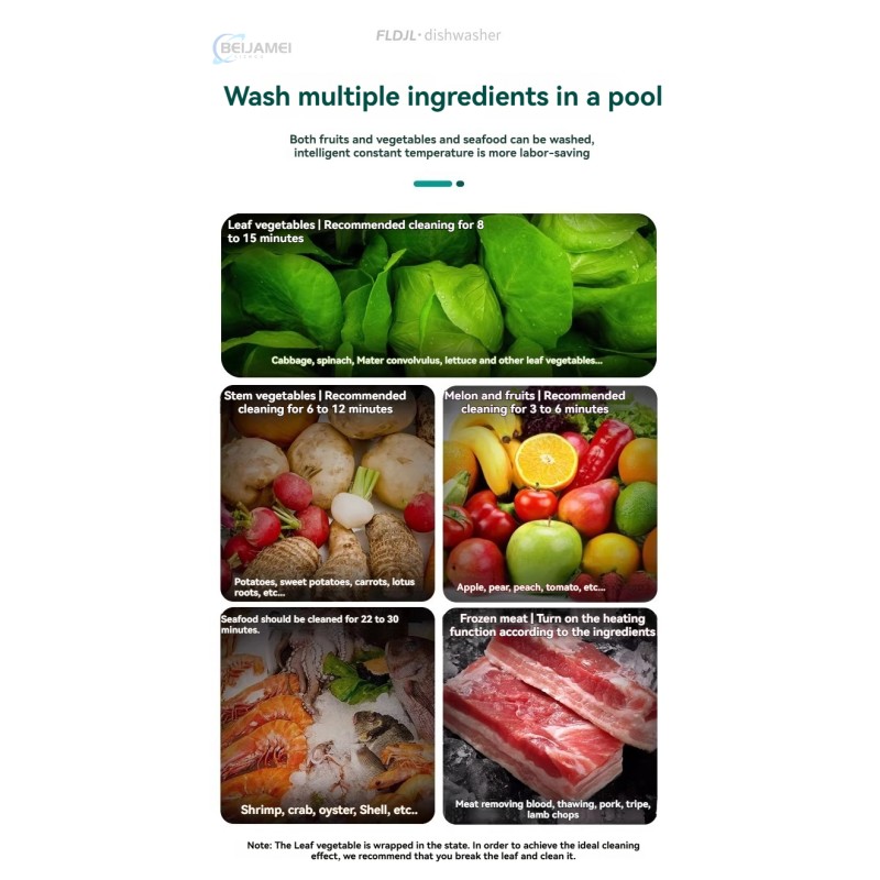Commercial fully automatic vegetable washing machine