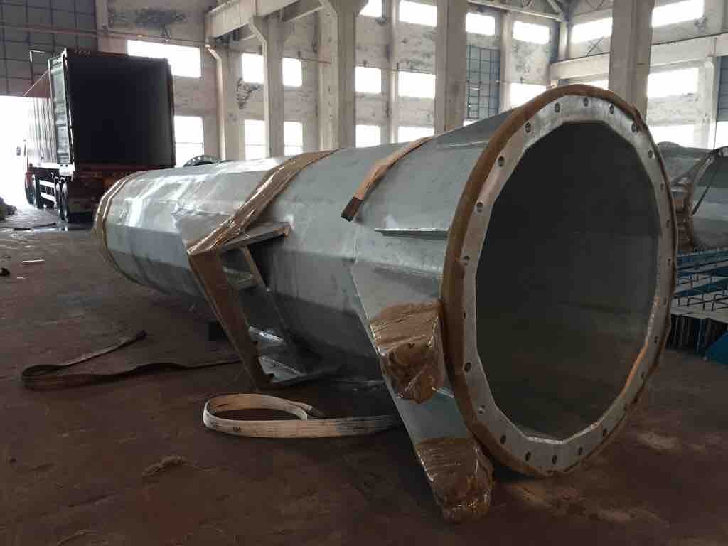Flange Connection Circular Steel Tapered Metal Utility Poles / Street Light Poles