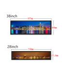 High Brightness Taxi Ultra Wide Lcd Bar Display Transparent Support Multiple