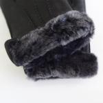 Wholesale customized shearling lining men deerskin gloves