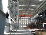 Galvanized Steel Structure Warehouse Bolt / Weld Connect Prefab Steel Warehouse