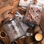 700ml 800ml 24 Oz Glass Jars With Lids For Snacks 480g 512g