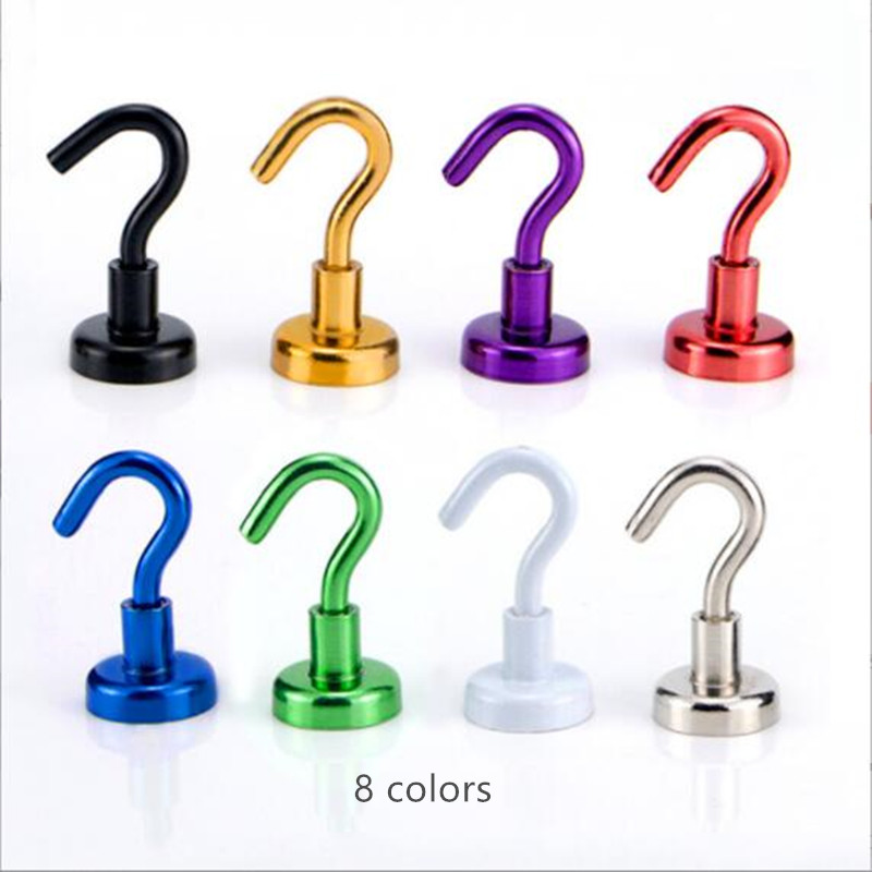 Composite NdFeB Magnet Super Strong Magnetic Hook Black for Industrial Applications