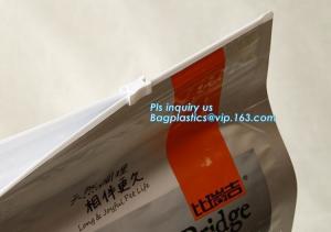 China Slider Zipper Side Gusset plastic Dog Pet Food Packaging Bag, 1kg 4kg 15kg flat bottom aluminum foil slider zipper pedig wholesale