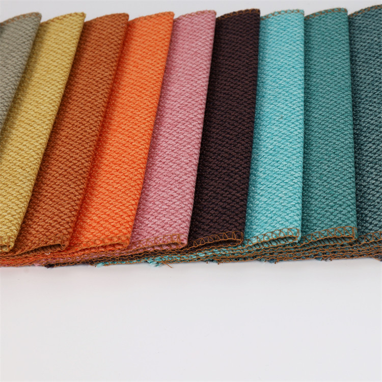 Chenille Velvet Sofa Upholstery Fabrics Brushed Pattern