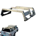 Step Bar Carbon Steel Black Powder Coating Overland Bed Rack for Jeep Wrangler
