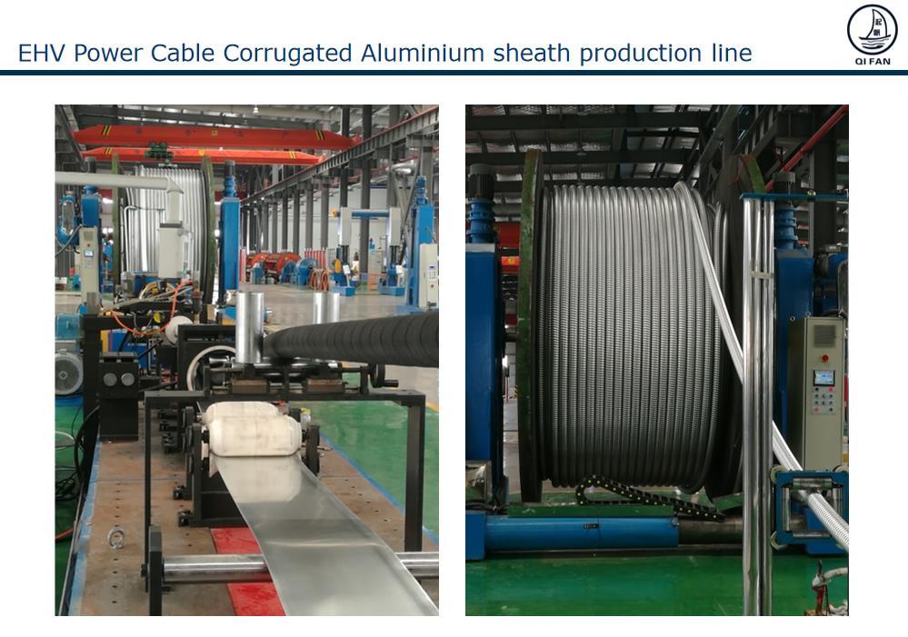 64/110kv Cu/XLPE 1000mm2 Wrinkled Al Wrapper Waterproof Layer PVC Sheathed Power Cable