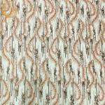 Pink 3D Beaded Handmade Lace Fabric For Haute Couture Dress